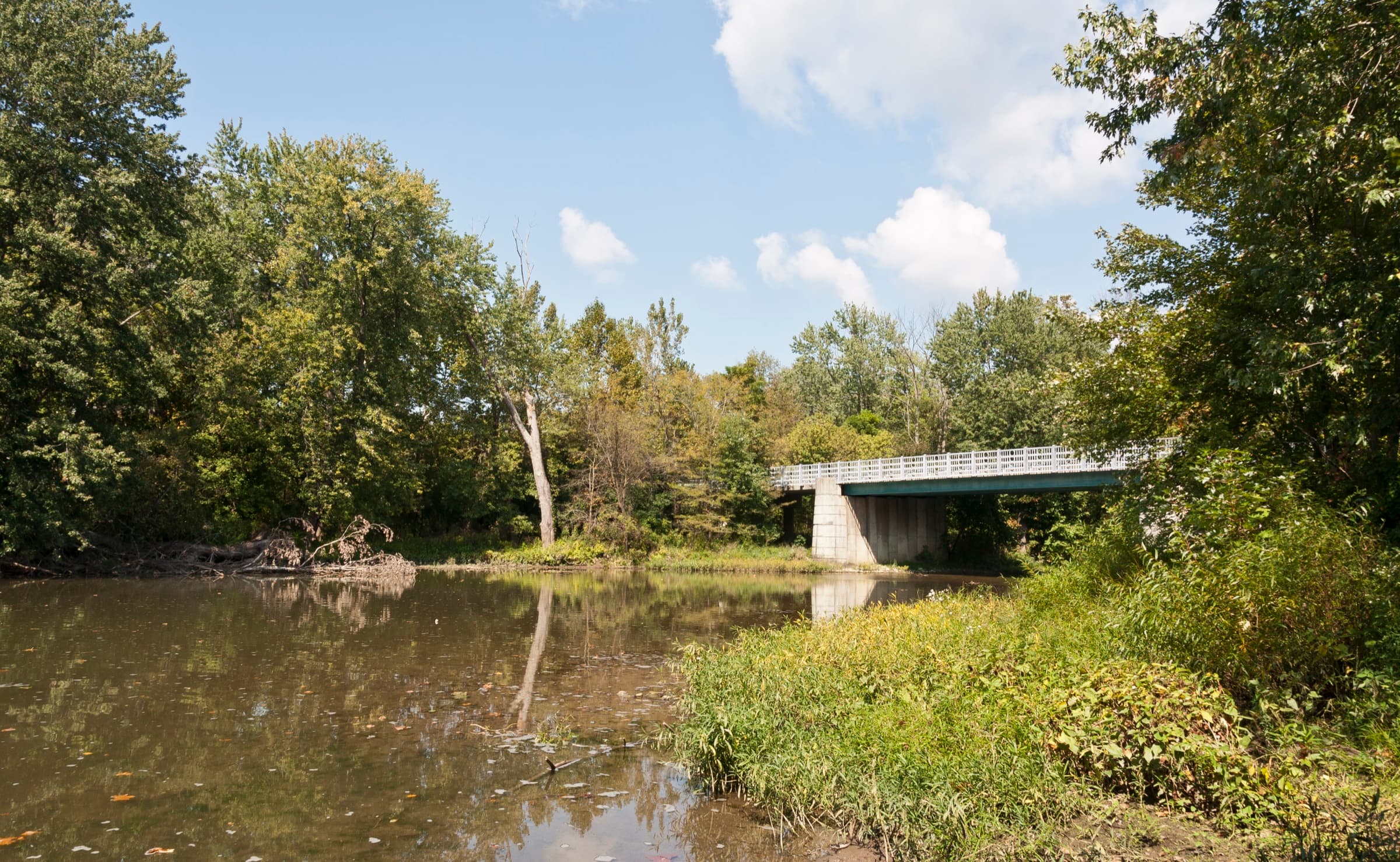 Big Darby Creek near its confluence with Little Darby Creek, west of Galloway, Ohio